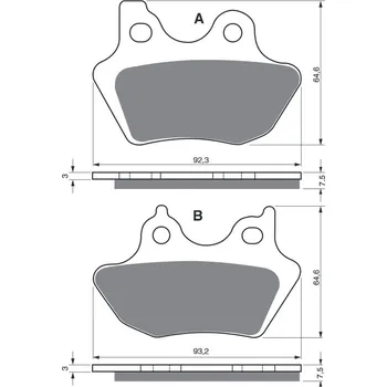 Brzdová destička Brzdové destičky GOLDFREN 181 AD HARLEY DAVIDSON FLHRC Road King Classic 1584 2007-2007