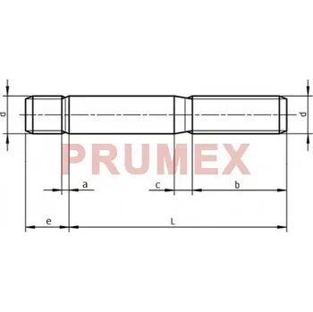 Šroub Šroub závrtný do litiny DIN 939 M16x30 8.8 bez PÚ