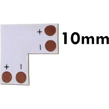 LED páska ECOLIGHT Rohová spojka pro LED pásky 5050, 5630 10mm 60082