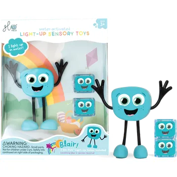 Dětská vědecká sada Glo Pals Figurka Blair + 2 svítící kostky do vody