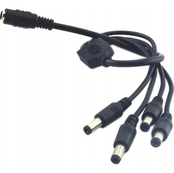 BERGE Kabelový rozbočovač 5,5/2,1 mm 1 in 4 mono 5308