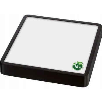 LED panel BERGE LED panel čtvercový povrchový černý - MELA-S - 18W - 1440Lm - neutrální bílá MD0099