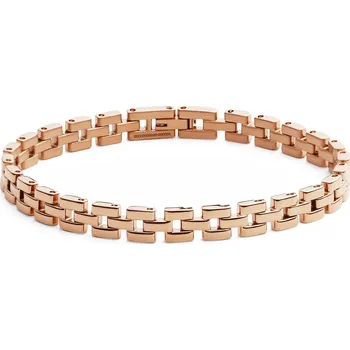 Šperk Daniel Wellington Módní bronzový náramek z oceli 3-Link DW004009 18,5 cm + 2 měsíce na vrácení zboží