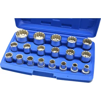 Autoklíč Geko Sada nástrčných klíčů 12-hran 1/2 "8-32mm 19ks G13546