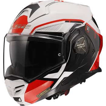 Helma na motorku Ls2 ff901 advant x metryk white red-06 m