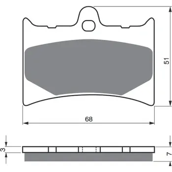 Brzdová destička Brzdové destičky GOLDFREN 019 K5 019 K5