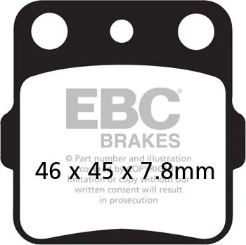 Brzdová destička Brzdové destičky EBC FA084TT HONDA CR 80 R/RB 1986-2002