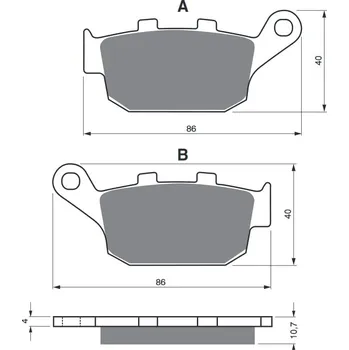 Auto-moto Brzdové destičky GOLDFREN 020 S3 HONDA XL 700 V Transalp 2008-2011