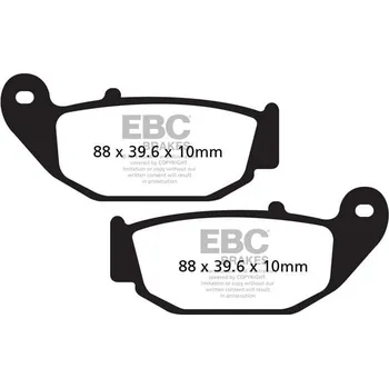 Auto-moto BRZDOVÉ DESTIČKY FA SER ORGANIC HONDA CBR 125 R 2011-2018