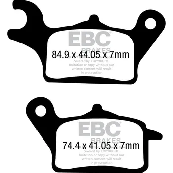 Brzdová destička Brzdové destičky EBC SFAC708 SFAC708