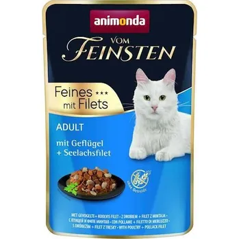 Krmivo pro kočku ANIMONDA Cat Vom Feinsten Adult drůbeží + filé z tresky obecné 85g sáček