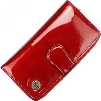 Elegantní dámská kožená peněženka Elgiva, červená