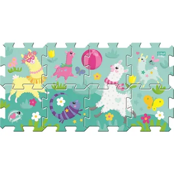 Puzzle TREFL Pěnové puzzle Veselé lamy