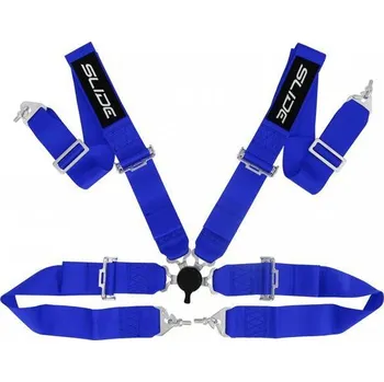 Návlek na bezpečnostní pás Bezpečnostní pásy 4-bodové SLIDE Quick 3" modré