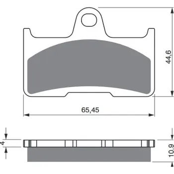 Autodíl Brzdové destičky GOLDFREN 281 AD STREET CFMOTO X5 Terralander 500 2013-2013