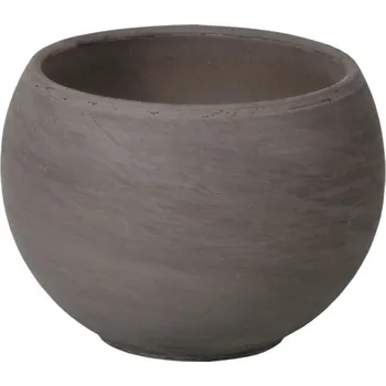 Obal na květináč Květník LUNA KOULE BASALT keramický impregnovaný d33x25cm
