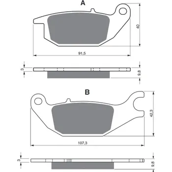 Auto-moto Brzdové destičky GOLDFREN 221 S3 HONDA XL 125 V Varadero 2001-2011