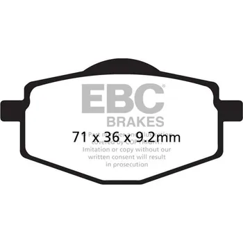 Auto-moto BRZDOVÉ DESTIČKY CARBON TT DIRT YAMAHA YZ 125 1988-1988