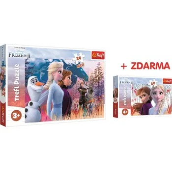 Puzzle TREFL Puzzle Ledové království 2 MAXI 24 dílků + Ledové království 60 dílků Zdarma