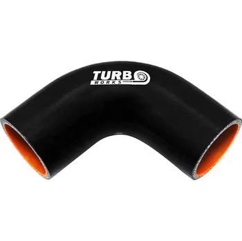 Zapalovací a žhavicí svíčka Silikonové koleno 90° TurboWorks Pro černá 84mm