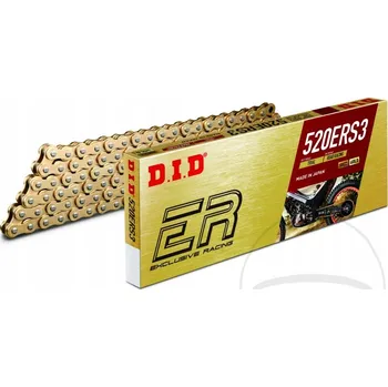 Řetězová sada pro motocykl Řetězová sada DID 520 ERS3 116 G&G otevřený se spojkou, zlatý