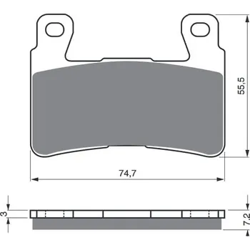 Autodíl Brzdové destičky GOLDFREN 134 AD STREET 134 AD