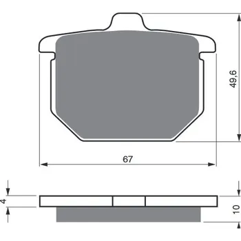 Brzdová destička Brzdové destičky GOLDFREN 079 S3 HONDA GL 1100 Goldwing 1980-1981