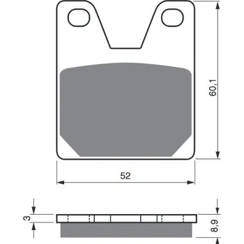 Brzdová destička Brzdové destičky GOLDFREN 169 AD STREET 169 AD