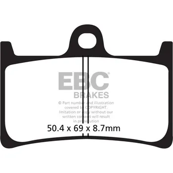 Brzdová destička Brzdové destičky EBC SFA252 YAMAHA XP 500 T-MAX (ABS) 2008-2011