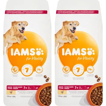 Krmivo pro psa IAMS-Suché krmivo pro Vitality pro starší psy velkých plemen, s kuřecím masem 2x12kg