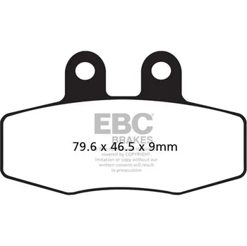 Brzdová destička BRZDOVÉ DESTIČKY FA SER ORGANIC TM MX 125 2005-1988