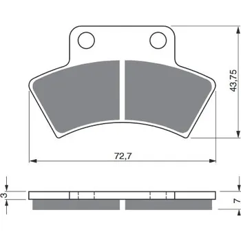 Brzdová destička Brzdové destičky GOLDFREN 216 K5 216 K5