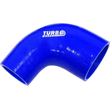 Zapalovací a žhavicí svíčka Silikonová redukce TurboWorks modrá 90° 89-102mm
