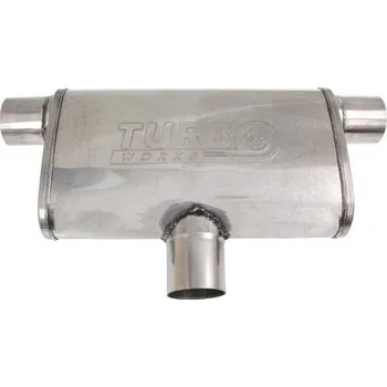 Výfuková trubka Centrální tlumič zadní 70mm TurboWorks LT 304SS