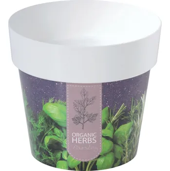 Květináč květináč s potiskem DML140 motiv bylinky H1