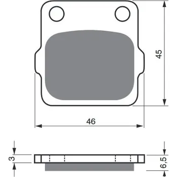 Brzdová destička Brzdové destičky GOLDFREN 077 S3 077 S3
