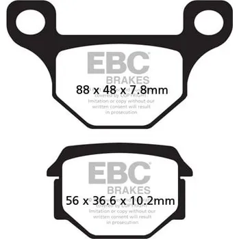 Brzdová destička BRZDOVÉ DESTIČKY SFA ORG SKÚTR DERBI Atlantis 50 4T 2007-2007