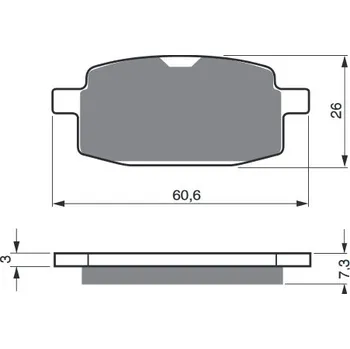 Brzdová destička Brzdové destičky GOLDFREN 114 AD PEUGEOT V-Clic 50 2008-2011