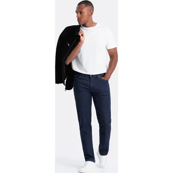 Pánské džíny Pánské klasické džínové kalhoty REGULAR FIT - indigo V1 OM-PADP-0152 - M