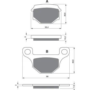 Brzdová destička Brzdové destičky GOLDFREN 289 AD STREET APRILIA RS4 125 2011-2014