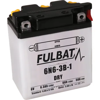 Motobaterie Konvenční motocyklová baterie FULBAT 6N6-3B-1 Včetně balení kyseliny YAMAHA DT 125 LC 1982-1984