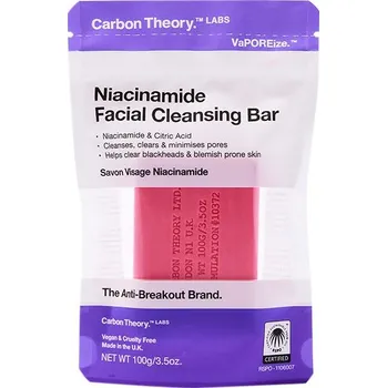 Mýdlo Carbon Theory Niacinamide Facial Cleansing Bar čisticí mýdlo 100 g pink