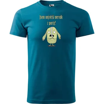 Pánské tričko DOBRÝ TRIKO Pánské tričko Největší NERVÁK Velikost: M, Barva: Petrolejová