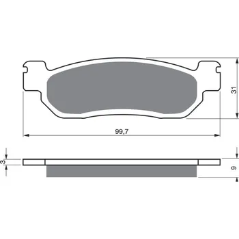 Autodíl Brzdové destičky GOLDFREN 146 S3 YAMAHA YP 125 X-MAX 2011-2012