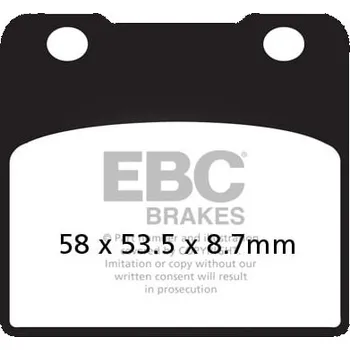 Autodíl BRZDOVÉ DESTIČKY SPÉKANÉ HH SUZUKI VS 800 Intruder 1992-2000