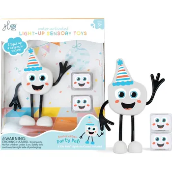 Dětská vědecká sada Glo Pals Figurka Party Pal + 2 svítící kostky do vody