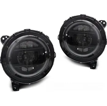 Přední světlomet TUNING-TEC Přední světla Jeep Wrangler JL 18-23 černé TRU DRL LED I