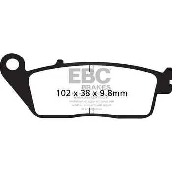 Brzdová destička Brzdové destičky EBC SFA196 BMW C 650 Sport 2016-2021