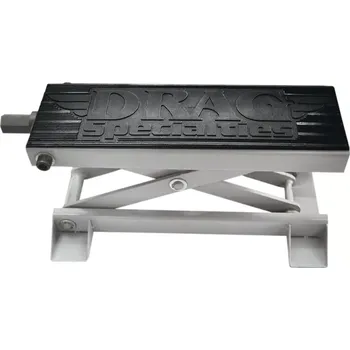 zvedák Stojan pod motorku / zvedák DRAG SPECIALTIES JACK CENTER – robustní zvedák pro choppery, nosnost 453 kg (stabilní a spolehlivý zvedák pro servis a údržbu těžkých motocyklů, motocyklové příslušenství)