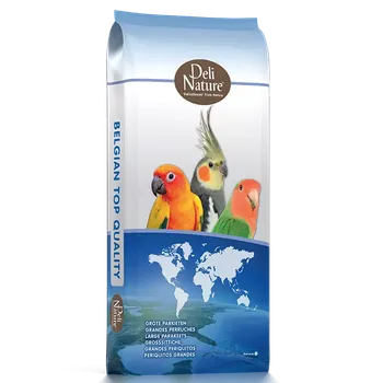 Krmivo pro ptáka Deli Nature 73 Large Parakeet Supreme With Fruit 20 kg (Lehká směs bez slunečnicových semínek)